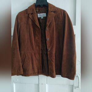 Vintage Wilsons Leatger Rich Brown Suede Jacket Medium